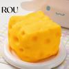 Cheese Sensory Toy Simulated Squeeze Unbreakable Stress Relief Slow Rising Decompression Block Fidget Simulation Food Pinch Square