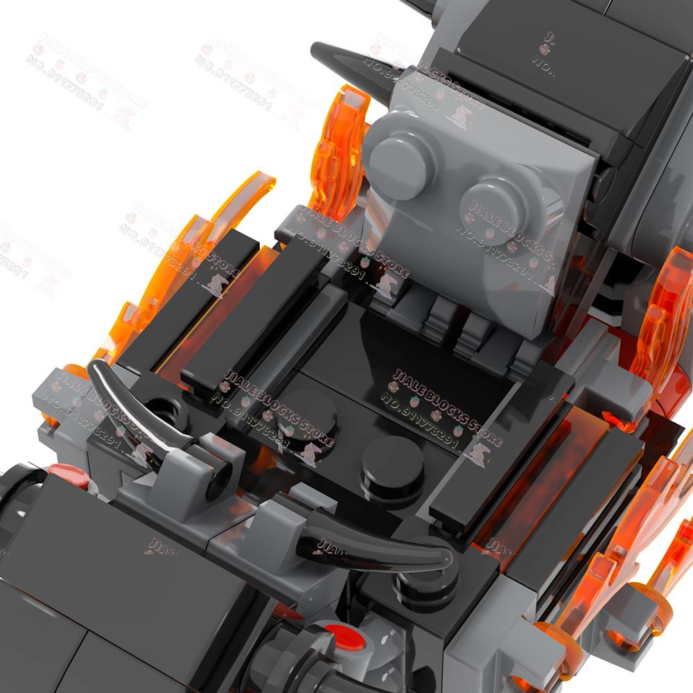 Креативные MOC Строительные блоки Мотоцикл Персонаж фильма Аниме Мотоцикл Военная Модель с коляской Сделай сам Сборные кирпичи Игрушки для детей