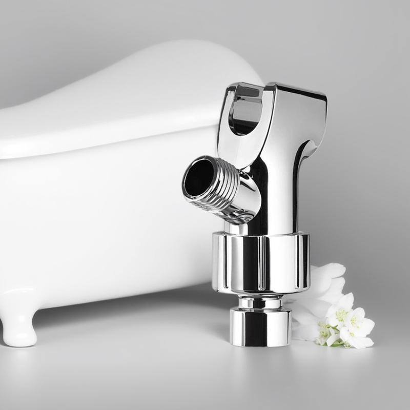 Adjustable Shower Arm Mount Shower Head Holder Three-Way Shower Head Holder for Connecting Shower Arm and Shower Hose