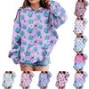 Sweatshirts For Teen Girls Hoodies Long Sleeve Drawstring Pullover Cute Printed Hoodie Top