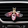Stylish Alloy Rhinestone Bee Butterfly Dragonfly Car Air Vent Scent Clip