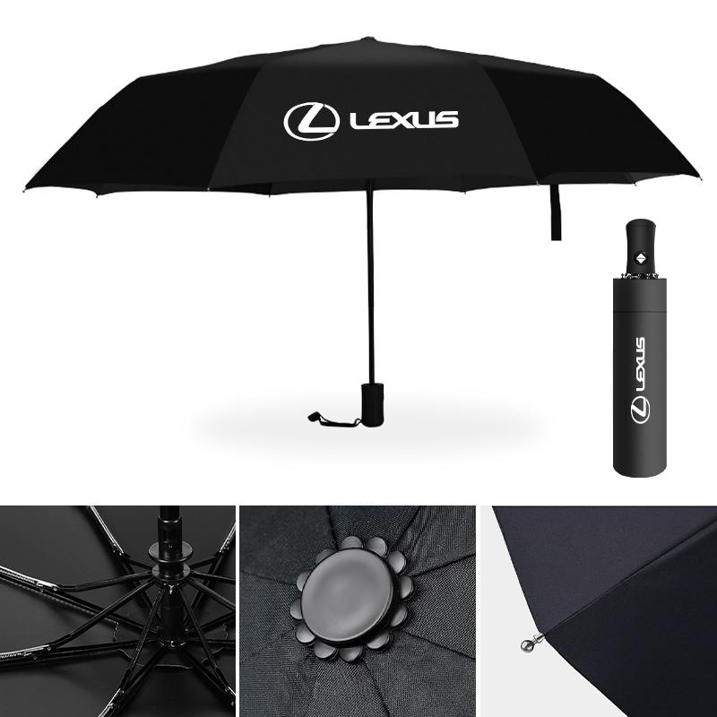 GEFF2 Portable Auto Emblem Business Umbrella For Lexus F-SPORT ES RX NX LS UX LM LX GX LC RZ IS CT GS RC HS SC TX L Accessories