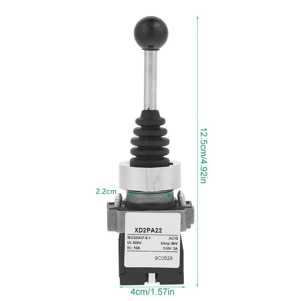 XD2PA22CR 2NO 2-position Spring Return Momentary Joy Stick Joystick Switch Spring Return Switch Momentary Joystick Switch