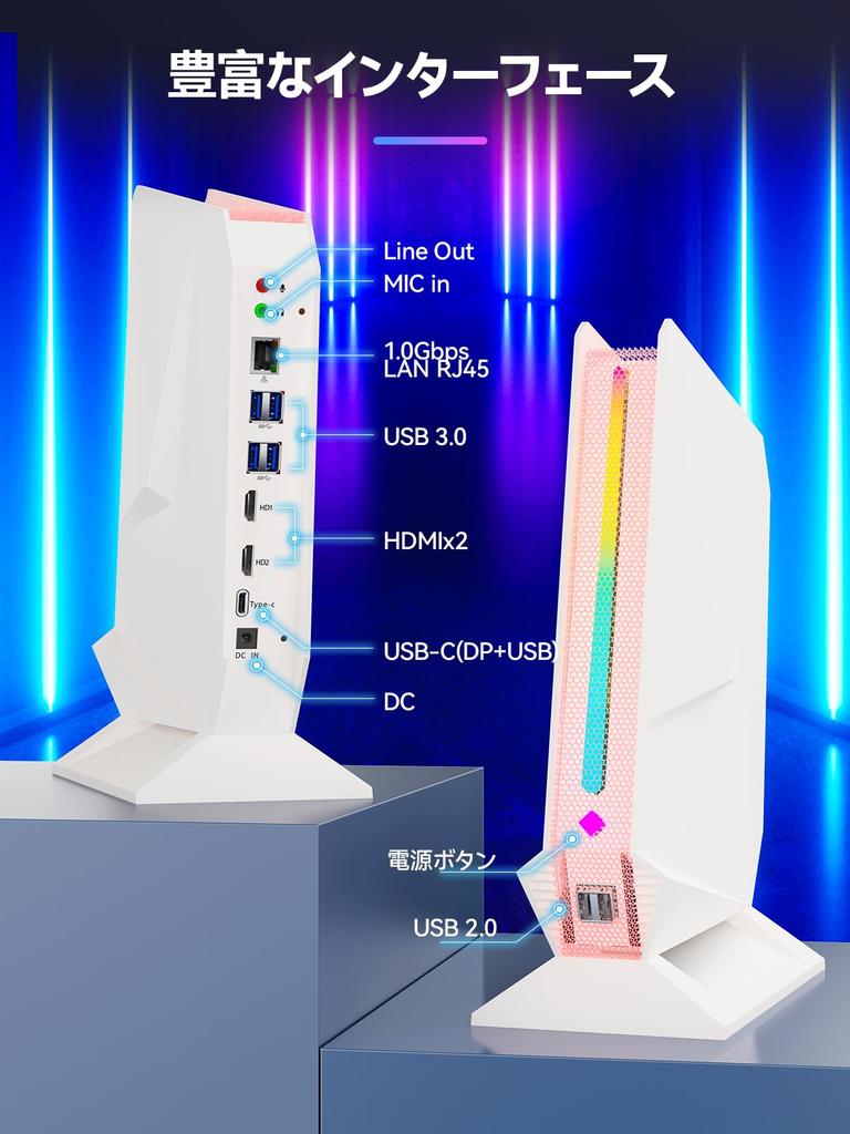 TOPGRO Мини ПК Игровой NVIDIA GTX1050 Core 16 ГБ SSD WiFi6 LAN Windows11 Pro Маленький ПК / i7-9750H DDR4/512 ГБ PCIe3.0 4K@60 Гц 1,0 Гбит/с