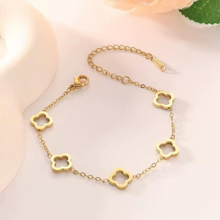 3 шт. модный универсальный комплект из сережек, ожерелья и браслета с бриллиантами в виде клевера, лучший подарок на день рождения, подарок на День святого Валентина