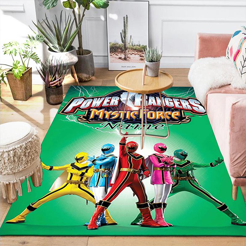 Custom 1Pc Power Rangers Heroic Team Rug Office Carpet Indoor Outdoor Entrance Doormat Nonslip Soft And Comfortable Living Room D2915223