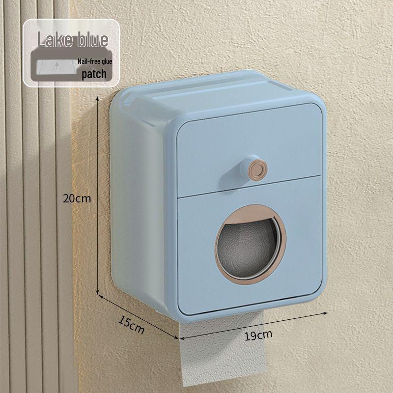 Настенный водонепроницаемый держатель для туалетной бумаги - Безударная стойка для хранения туалетной бумаги