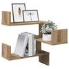 VidaXL Wall Corner Shelf Artisan Oak 40x40x49.5 Cm, Wall Shelf, Hanging Shelf, Hanging Wall Shelf, 856608