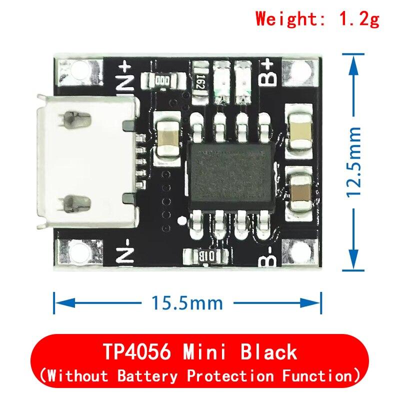 Papan Pengisi Daya Modul Pengisi Daya Baterai Литиевая батарея Type-c/Micro USB 5V 1A 18650 TP4056 с Perlindungan Fungsi Ganda 1A Li-ion