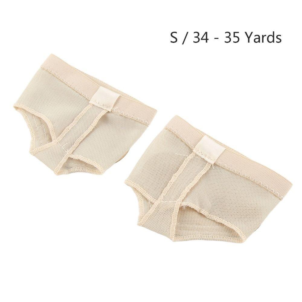 4pcs Breathable Material Foot Thongs Soft Wear Resistant Half Sole Dance Shoe Barefoot Performance