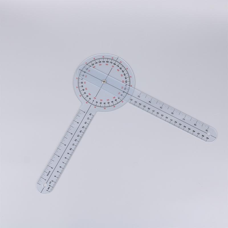 Калиброванный гониометр на 360 градусов, физиомедицинская линейка для измерения угла суставов