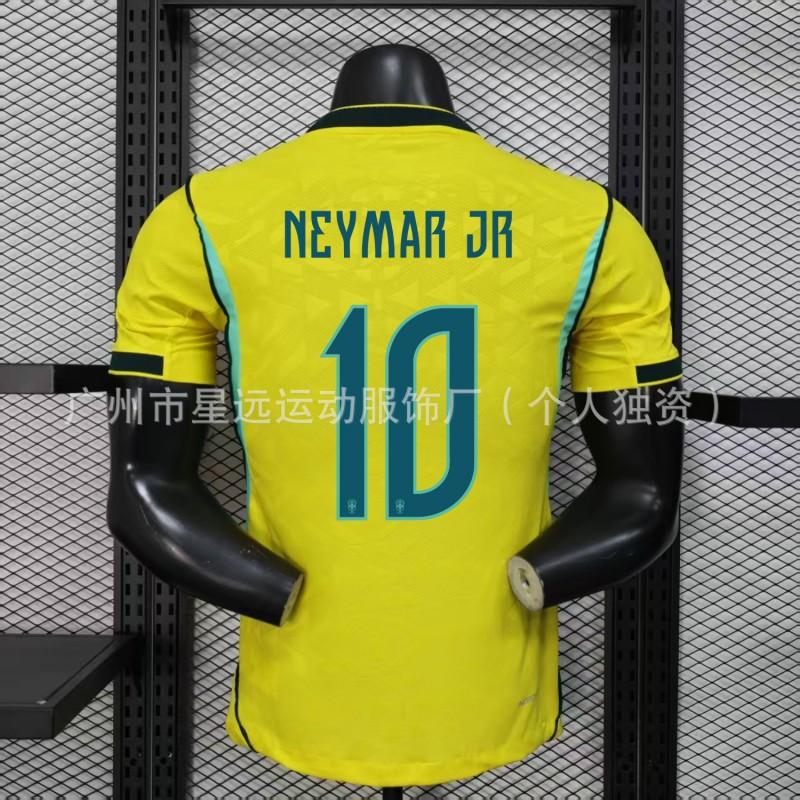 2026 World Cup Brazil National Team Soccer Jersey Mens Short Sleeve Breathable Football Shirt Training Match