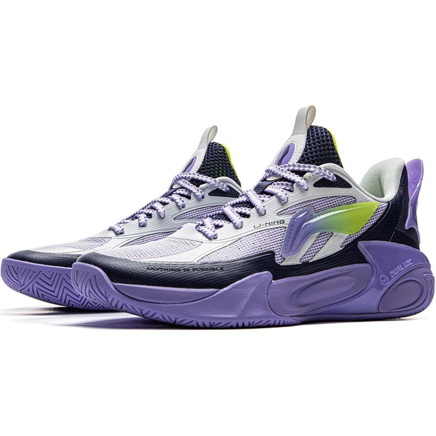 Li Ning Детские Wind Shadow 2.0 V2 Удобные Легкие Прочные Дышащие Низкие Баскетбольные Кроссовки Мужские кроссовки Белый Синий YKBV032-9