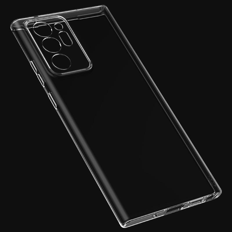 Прозрачный ТПУ защитный чехол для Samsung Note20 Ultra - Мягкий чехол с полной защитой краев