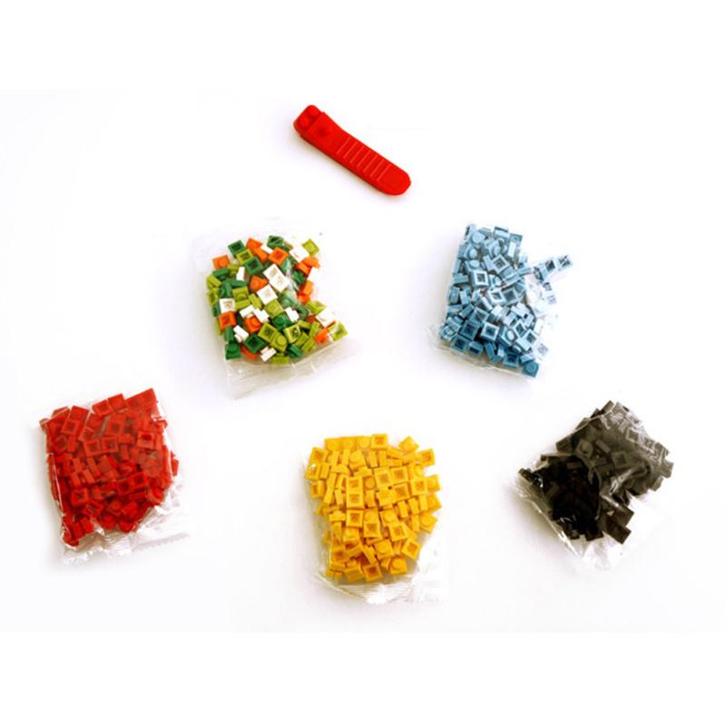 Портативный детский ланч-бокс бенто, креативный DIY, строительные блоки, герметичный контейнер для салата, пищевой контейнер