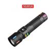 Powerful Small Flashlight High Power Rechargeable Led Flashlight 2000mah Built-in Battery Fluorescence ABS Portable Torch