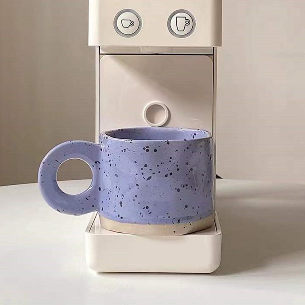 Керамическая кофейная кружка 280 мл, уникальная нестандартная термостойкая универсальная емкость для напитков, износостойкая кружка для любителей латте и молока для домашнего офиса, бара