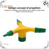 360-Degree Rotating Lawn Sprinkler Large Area Coverage Adjustable Garden Watering System Easy To Install Sprinkler with Stake