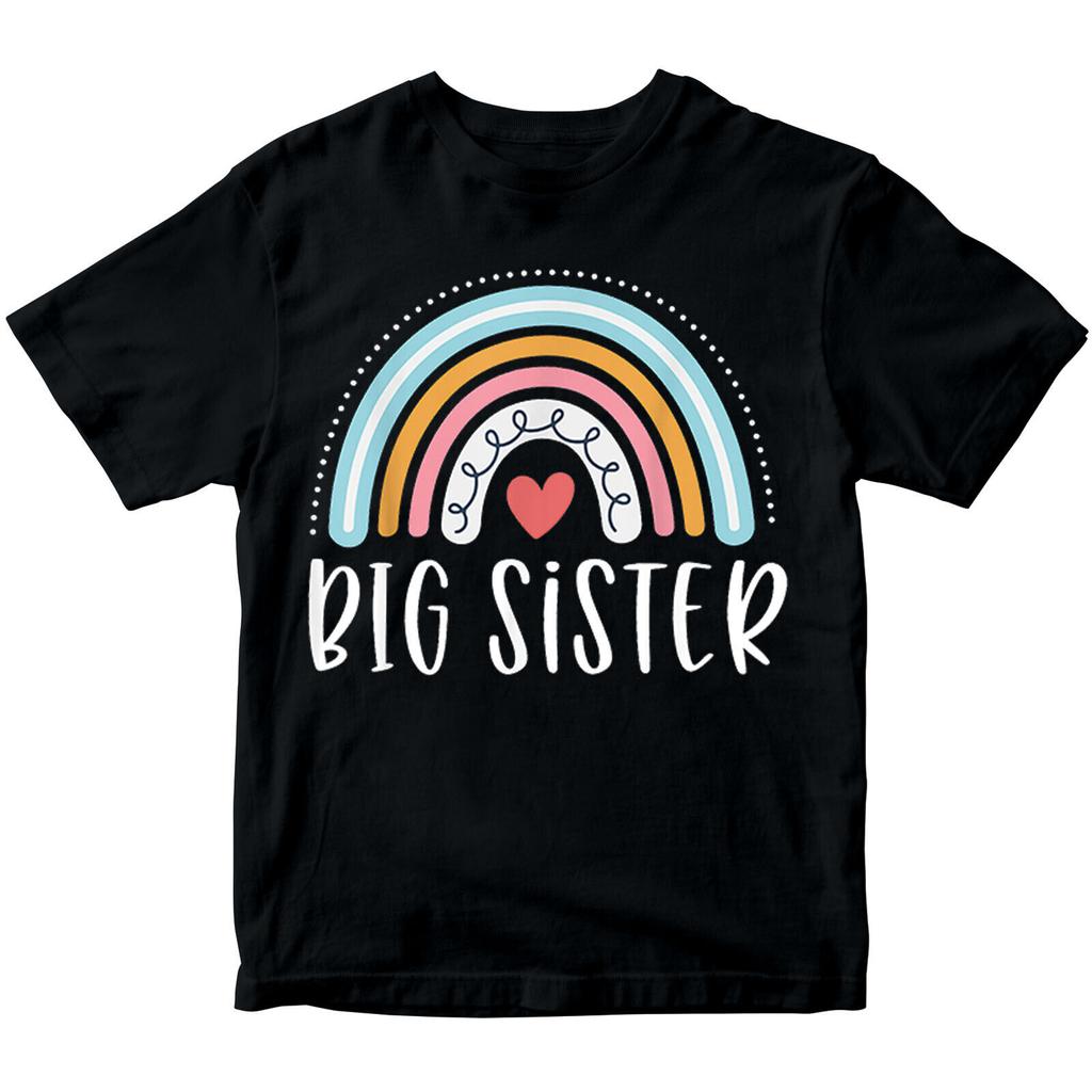 Big Sister Cute Baby Gift Idea Siblings Rainbow Girls Teen T-Shirt Mens Womens Tees Tops NED