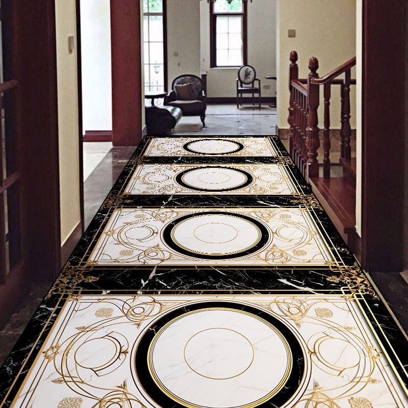 Роскошный ковер в европейском стиле для лобби, холла, коридора, нескользящий ковер-дорожка для лестницы, настраиваемый коврик для дома, прихожей