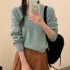 Women's V-neck Pullover Sweater Autumn and Winter New Loose Knit Sweater for Women