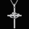 New Cross 925 Sterling Silver Necklace pendant Chain Jewelry for Women Fashion Party wedding accessories GiftsGood product
