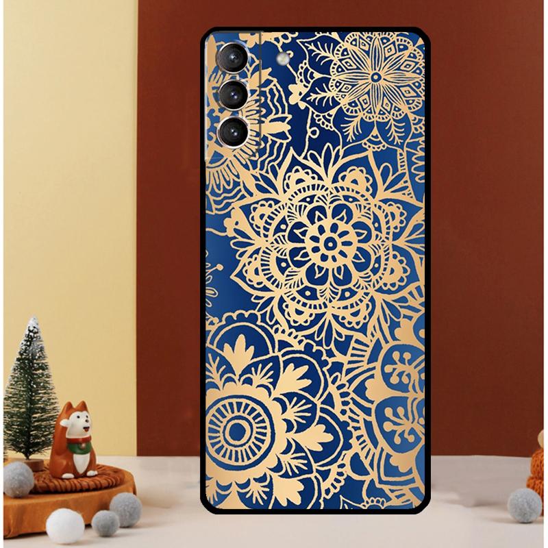 Элегантный чехол с цветочным узором Мандала для Samsung Galaxy S23 S24 Ultra S8 S9 S10 S22 Plus Note 10 20 Ultra S20 S21 FE