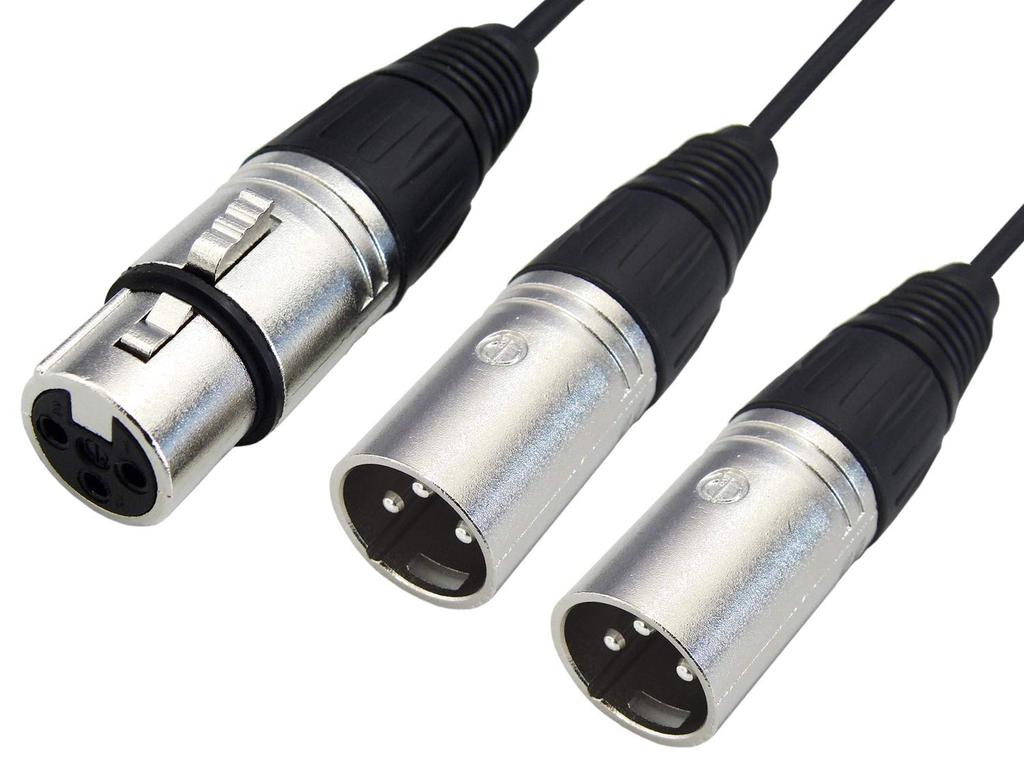 Разъем Разъем x 2 Распределительный кабель F-Factory XLR/Cannon (женский) - XLR/Пушка (мужчина) 0,1 м FNT-XY-71001J