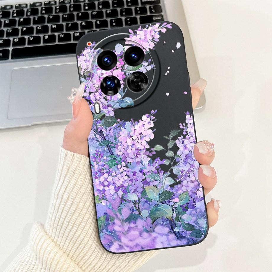 Для Tecno Camon 30 Premier Чехол Мягкий Силикон ТПУ Цветок Девичий Модный Чехол для Телефона Для Tecno Camon 30 5G /4G Бампер Fundas