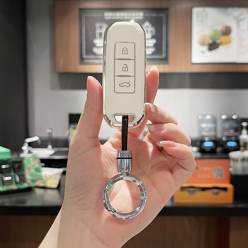 Compatible Baojun Car Key Case for Models 510, 730, 530, 360, 560, 310W, 630 - Protective Shell with Special Buckle Bag