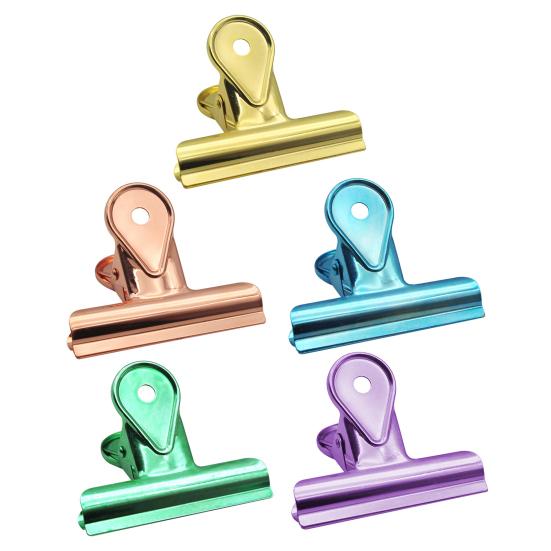 5 шт. скрепок для бумаги в виде быка, красочные зажимы для папок, зажимы для денег, зажимы для бумаги в виде бульдога для домашнего офиса, школы, кухни, работы, художественных принадлежностей