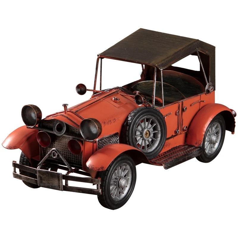 Nostalgic Retro Iron Oldsmobile Model Ornament Creative Home Coffee Shop Wine Cooler TV Cabinet Decorations