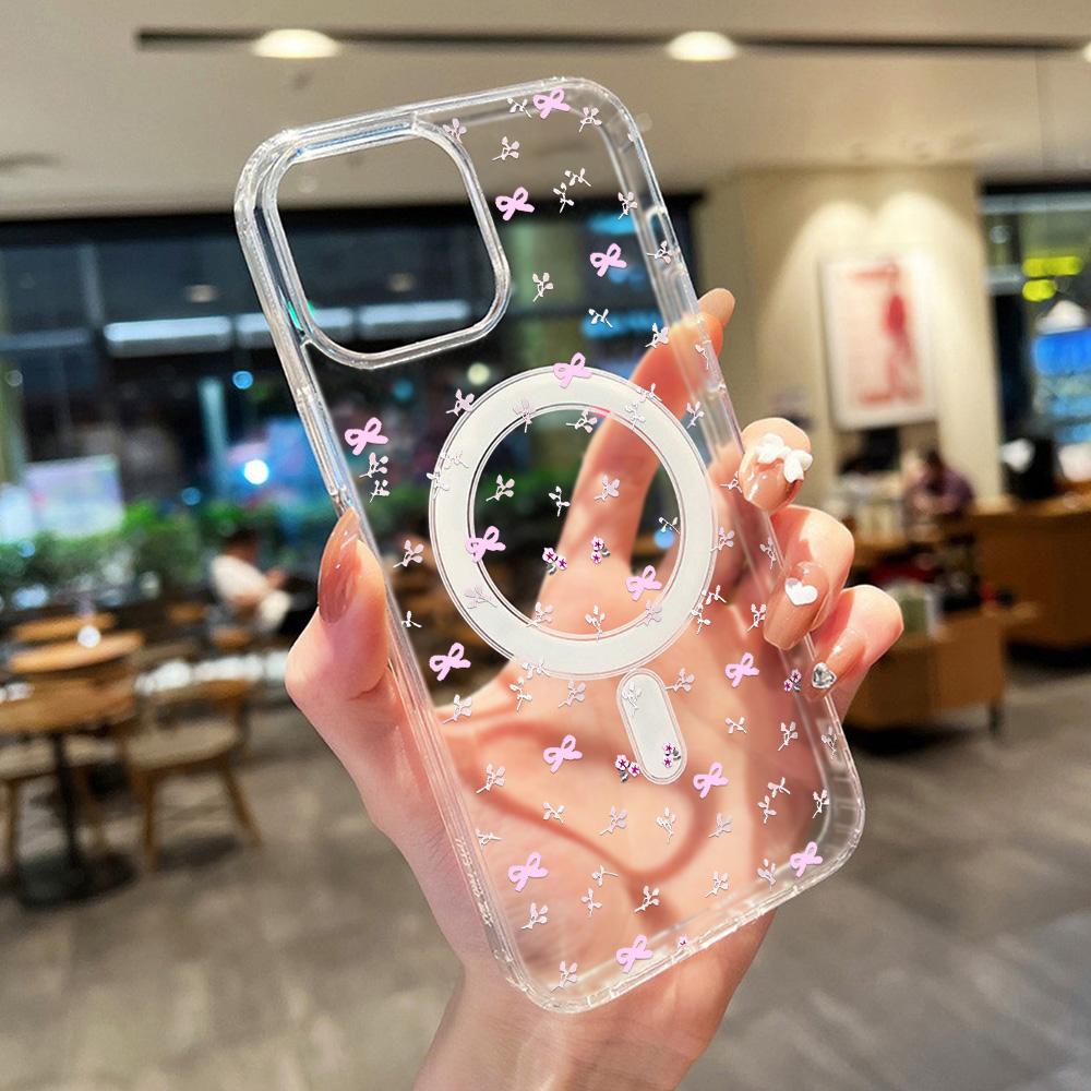 Магнитный чехол для телефона для iPhone 12 14 16 17 Pro 17 16 15 14 13 12 Pro Max 12 13 14 15 16 Высококачественный противоударный чехол Полная защита Милый стиль