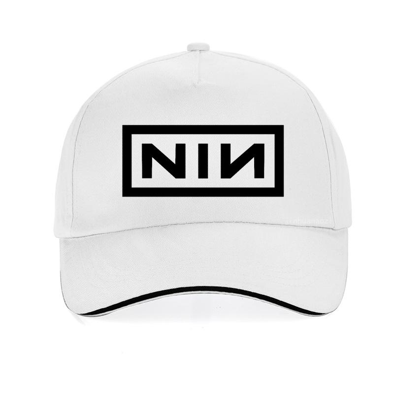 Летний Модный Козырек Для Мужчин Женщин Бейсболки Принт Nine Inch Nails Рок-группа Шляпа Унисекс Кость Регулируемая Snapback Кепки Gorras
