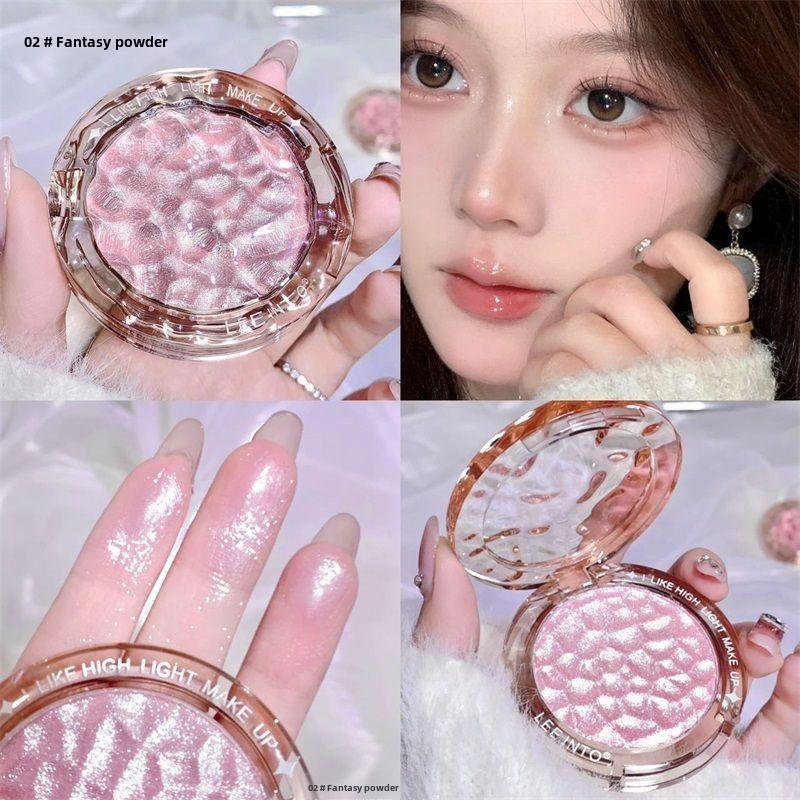 Пудра-хайлайтер Crystal Bright Wave, перламутровый осветлитель для лица, стойкая мерцающая пудра для макияжа, для всех типов кожи