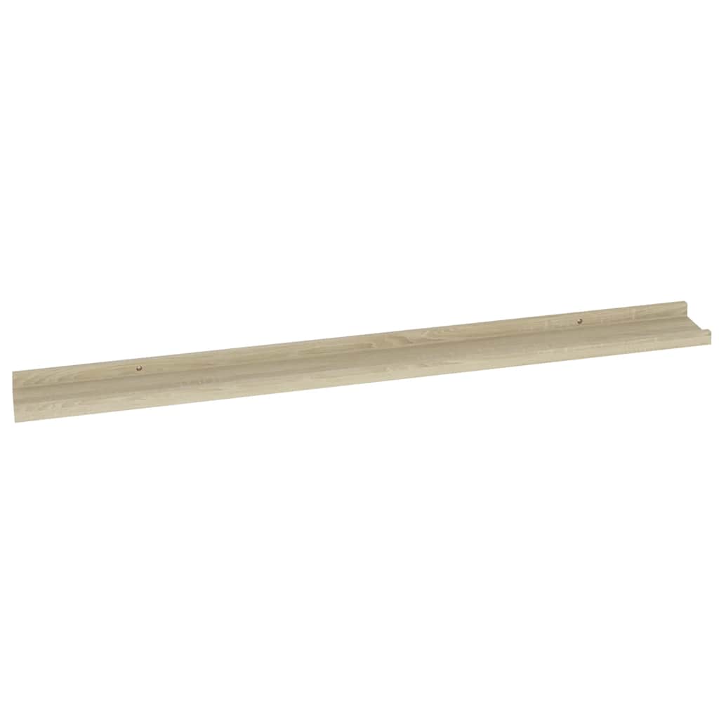 Wall Shelves 4 pcs Sonoma Oak 100 x 9 x 3 cm