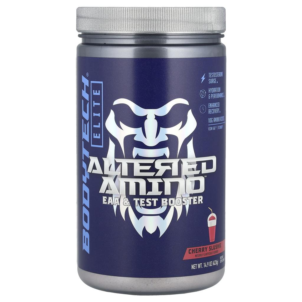 Elite, Alted Amino™, BCAA и Тестостероновый бустер, Вкус Вишневый смузи, 423 г (14.9 унц)