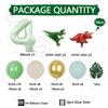 58pcs Mini Triceratops Tyrannosaurus Rex Balloon 40 Inch Olive Green Number 1-9 Balloon Set Dinosaur Theme Party Decoration