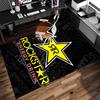 1 шт. Коврик с принтом Rockstar Energy - Мягкий, Моющийся, Нескользящий Коврик для Помещений для Офисных Стульев, Гостиной, Домашнего Офиса, Декоративный Коврик