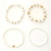 Women' Pearl Bracelet 4 Pieces SET Pearls Set PEARLS Wedding