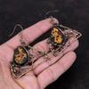 Серьги из боксита, серьги из медной проволоки, очень красивые ювелирные изделия из боксита, серьги ручной работы, ювелирные изделия из медной проволоки, серьги с драгоценными камнями, подарок для нее