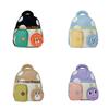 Trendy Large Capacity Children's Backpack In Black Purple Blue Khaki And Pink Colors