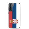 Coque Téléphone - Samsung - Galaxy S21 Plus - Drapeau Serbie - Souple - Multicolore