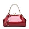 Fashionable Patent Leather Glossy Women's Bag, Red Grand Handbag, Women's One Shoulder Diagonal Cross Bag