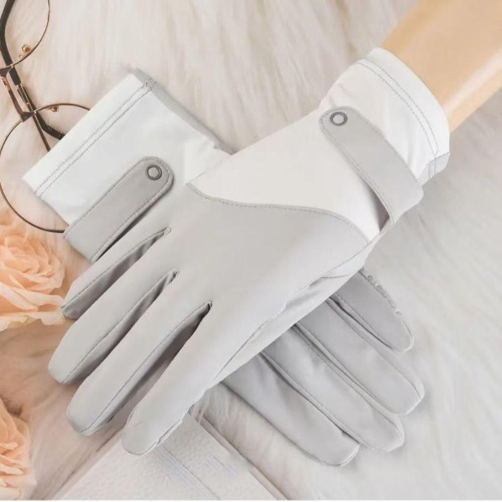 Дышащие солнцезащитные перчатки Ice Silk, летние солнцезащитные перчатки для женщин с защитой от солнечных ожогов