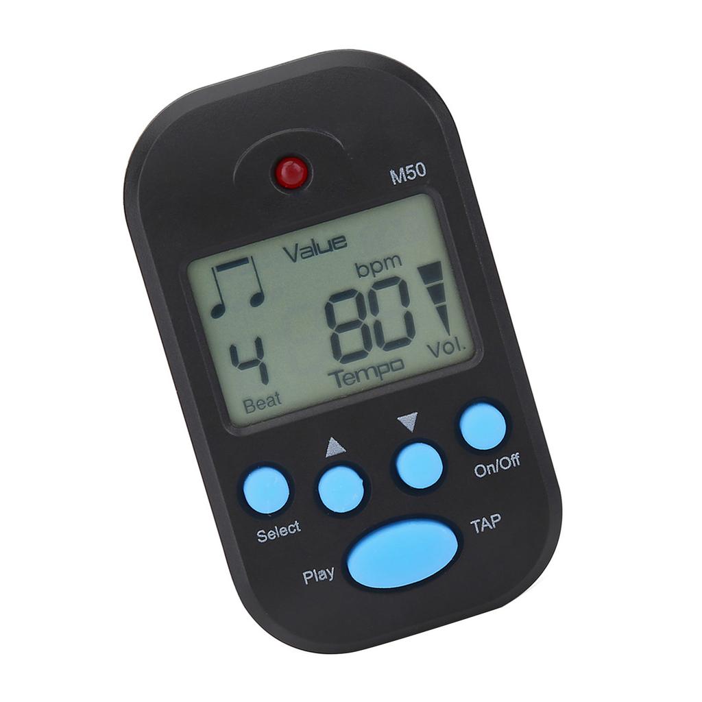 Mini Digital Beat Tap M50 Tempo Metronome Clip Musical Instruments