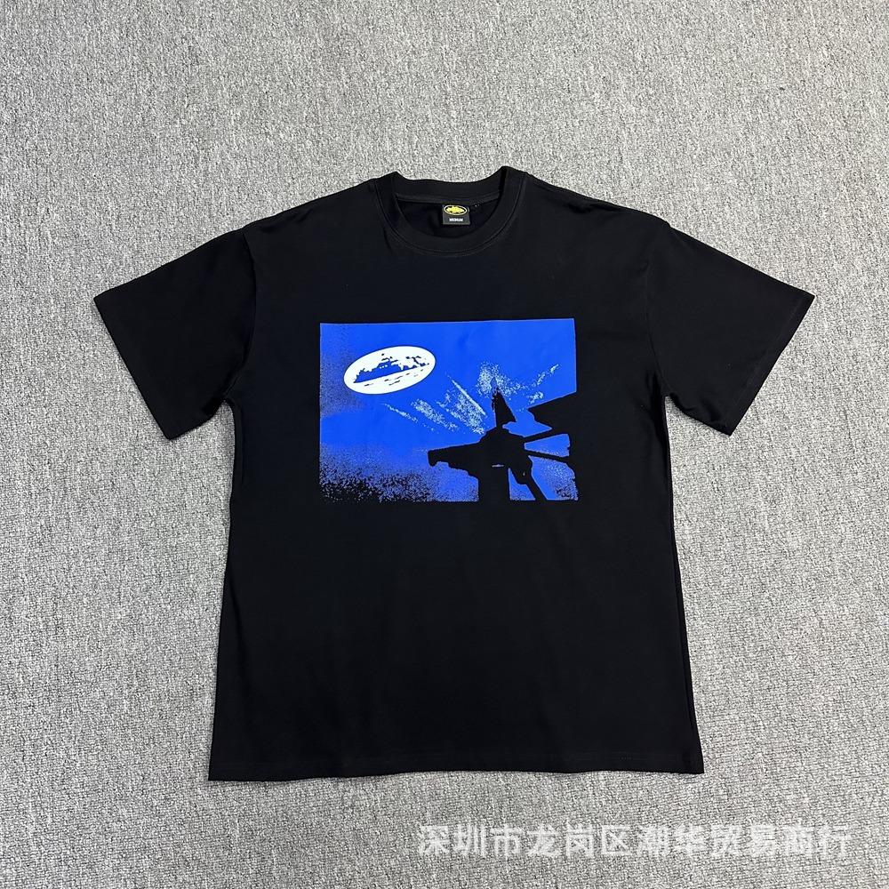 Cross-border Corteiz tide brand Alcatraz summer retro printing men's and women's trend loose casual short-sleeved T-shirt