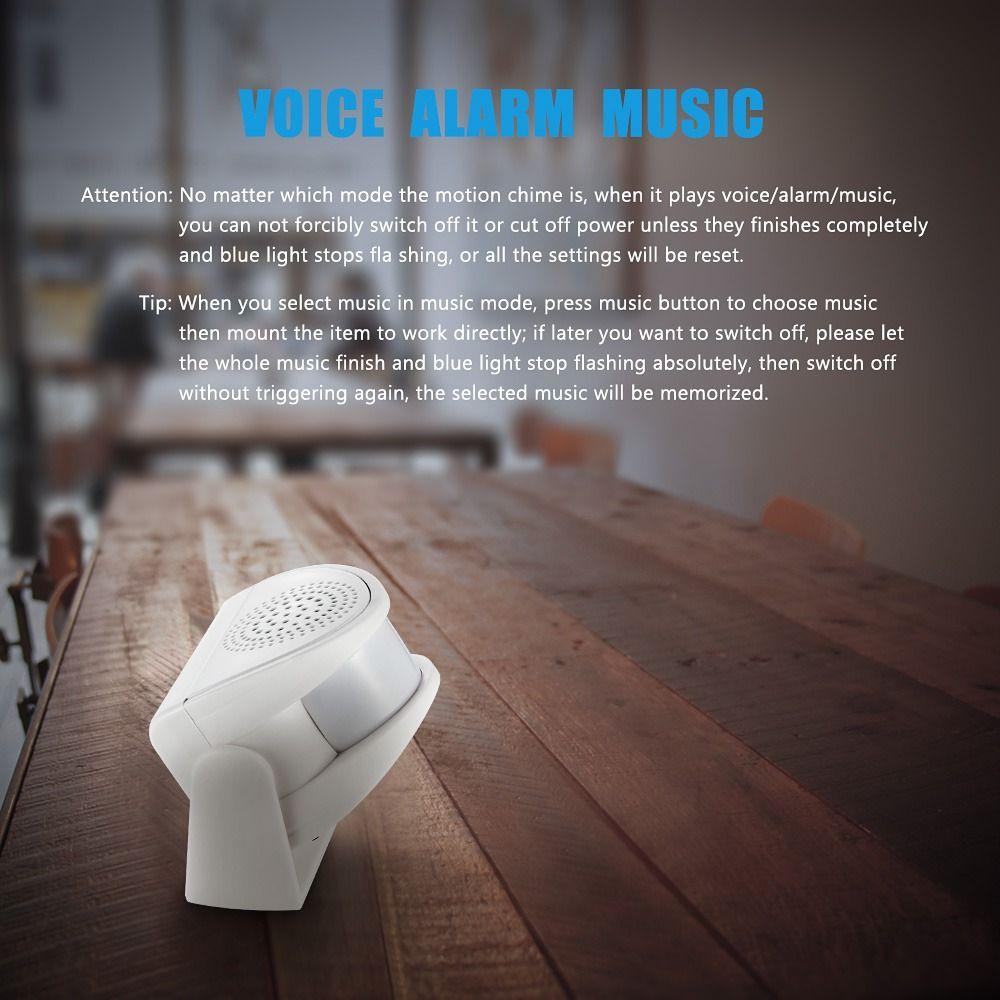 Device Anti-theft Alarm Doorbell Infrared Detector PIR Motion Sensor Wireless Guest Welcome Chime