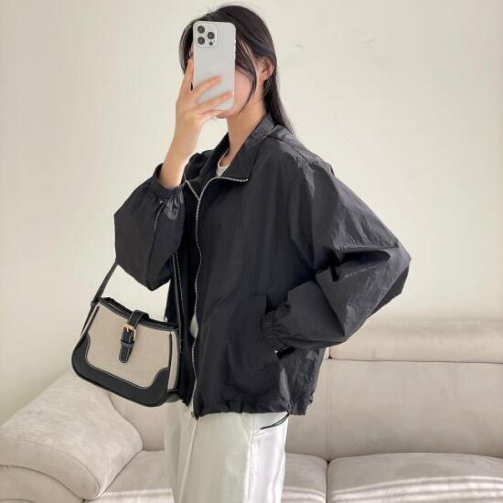 New ArrivalS Open Run Women S Collar Neck Patch Windbreaker Jumper