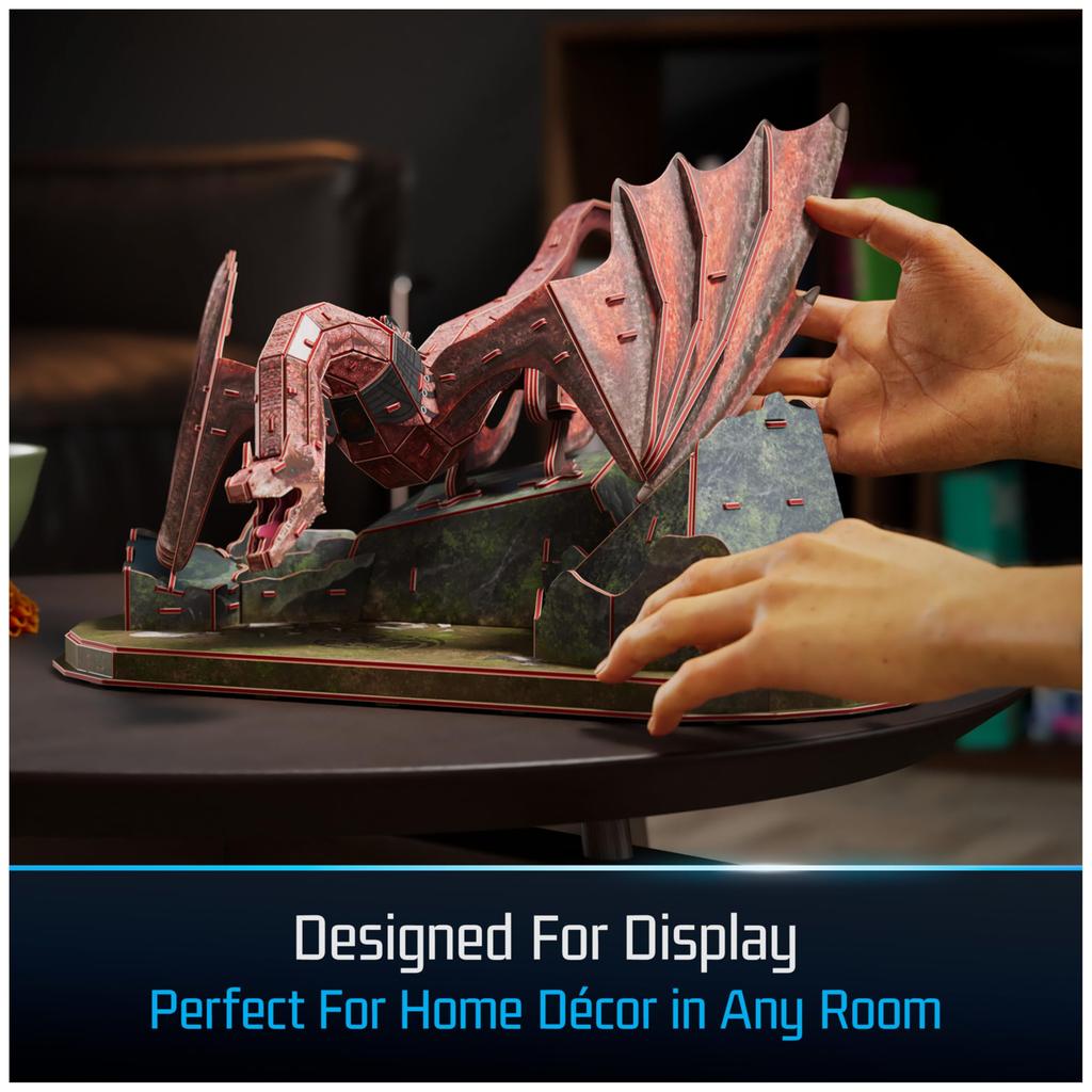 Spin Master Games 4D Build, House of Dragons Karax Dragon 3D Model Kit, Game of Thrones Collectible & Desk Decor, Adult Puzzle, Building Toy, 101